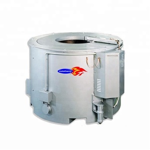 Horno de crisol automático de 200 kg de gas de grado industrial certificado, nuevo motor Industrial PLC de fusión de acero y aluminio - Product Image 1