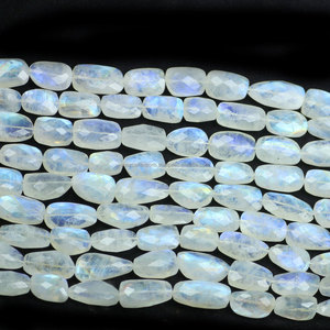 Arc-En-Ciel blanc pierre gemme plaine lâche perles pépites - Product Image 1