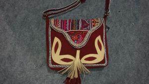 Traditional Banjara Indian Bohemian Crossbody <b>Bag</b> Stylish Handmade Beadwork Leather Mobile <b>Pouch</b> Hand Purse Vintage Canvas - Product Image 2