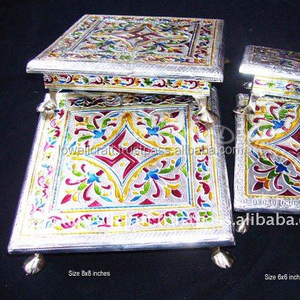 งานฝีมือ BAJOTH แบบออกซิไดซ์,CHOWKI แบบใช้มือ - Product Image 3