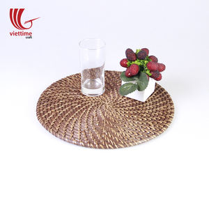 Cesta de Mimbre Clásica Ecológica de Color Marrón Oscuro Hecha de Ratán Natural al por Mayor/Ratán Tejido Decorativo para Mesa, Arte, Tamaño Personalizado - Product Image 6