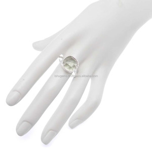 Natural Smoky Quartz 13x13mm <b>Cushion</b> Gemstone 925 Sterling Silver Bezal Set <b>Ring</b> for <b>Weddings</b> and Parties IG11193 - Product Image 5
