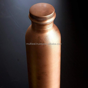 High Quality Pure Copper <b>Water</b> Bottle Smooth Finished for Drinking Use Healthy Drinking Copper Bottle - Product Image 1