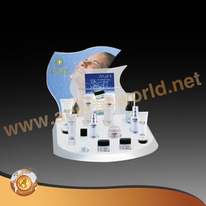 Organisateur d'affichage de maquillage personnalisé, affichage de comptoir de lotion de crème pour le visage cosmétique acrylique d'usine de Chine - Product Image 3