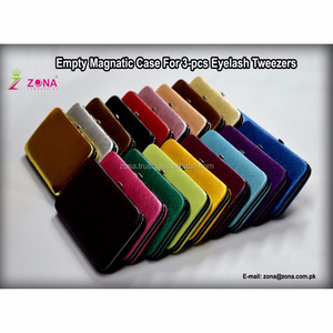 Pinzas profesionales de Extensión de pestañas de acero inoxidable Kit de belleza de Punta puntiaguda con estuche plegable a juego - Product Image 6