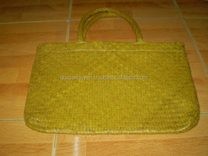 Bolso de hombro de paja de hoja de palma con piel de serpiente pitón genuina Unisex muy barato - Product Image 4