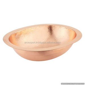 อ่างล้างจานทองแดงแบบย้อนยุคใหม่สำหรับอ่างล้างจานอุปกรณ์ในห้องครัวอ่างล้างจานทองแดงทำด้วยมือคุณภาพสูงราคาไม่แพง - Product Image 1