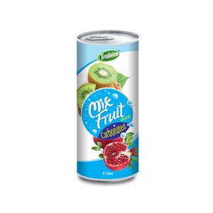 Jus de fruits et légumes mélangés NFC Alu Slim carbonaté de 250ml du fabricant du Vietnam traité et filtré - Product Image 1