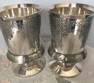 Copa chapada en plata de Brassworld India, modelo de Metal con temática cruzada religiosa, artesanía, regalos de latón pulido fundido - Product Image 3