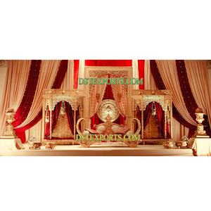 Jodha Akber-escenario de boda tradicional, decoración de escenario de fibra de India, Rajasthani - Product Image 1