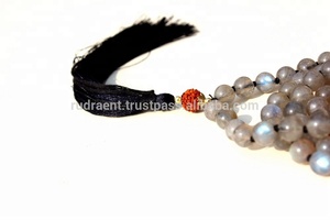 Chapelet tendance 2023 perles Labradorite noué Mala collier bijoux Yoga indien spirituel Mala perles 108 - Product Image 6