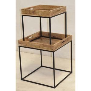 Industrial Design Solid Wood Extendable Farmhouse Style Coffee Serving <b>Tray</b> Custom Size for Living Room Home Decor Furniture - Product Image 2