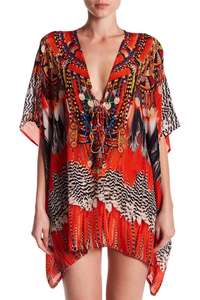 Factory OEM Hot & Perfect Digital Printed <b>Kaftan</b> High Embellishment Neck for Party Wear Bohemian Print <b>Kaftan</b> - Product Image 2