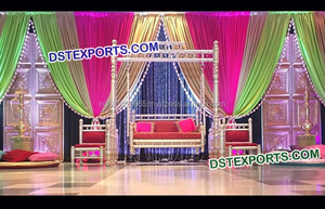 จัดงานแต่งงานที่สวยงามตั้งเวทีจัดงานแต่งงานอินเดียขั้นตอนผู้ผลิตและส่งออก - Product Image 4