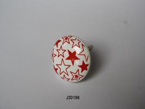 Tiradores de cerámica pintados a mano para cajón, puerta de armario, disponibles en otros colores y patrones para cocina, oficina y hogar - Product Image 5