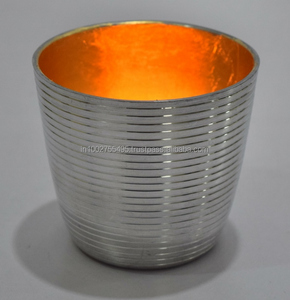 Portavelas de Hierro con Acabado Negro Dorado, Portavelas Votivo, Decoración del Hogar, Idea de Regalo para Bodas y Navidad, Hecho a Mano, Marca IHA - Product Image 4