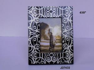 Marco de fotos de mosaico de resina y vidrio de diseño único disponible en otros diseños, decoración del hogar, foto de mesa, marco de regalo para mujer - Product Image 3