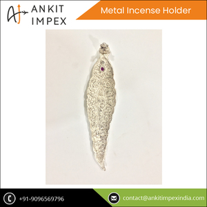 Bâton d'encens en métal en forme de feuille de bouddha, nouveau, qualité supérieure, en métal - Product Image 4