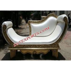Conjunto de sofá de madera de teca estilo barco para boda nuevo y elegante tamaño personalizado de dos plazas - Product Image 1