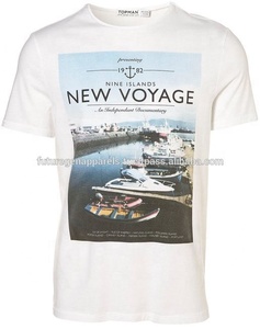 Camiseta deportiva de algodón 100% de alta calidad con diseño de cuello impreso Digital personalizado Camiseta de punto de manga corta Posición del logotipo frontal - Product Image 5