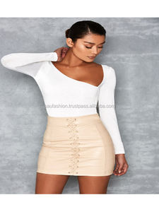 เสื้อผู้หญิงคุณภาพสูง ดีไซน์ไม่สมมาตร ยอดขายสูงสุด เสื้อผู้หญิงทรงเข้ารูป แขนยาว เซ็กซี่ เสื้อครอป ใส่ได้ในฤดูร้อน - Product Image 3