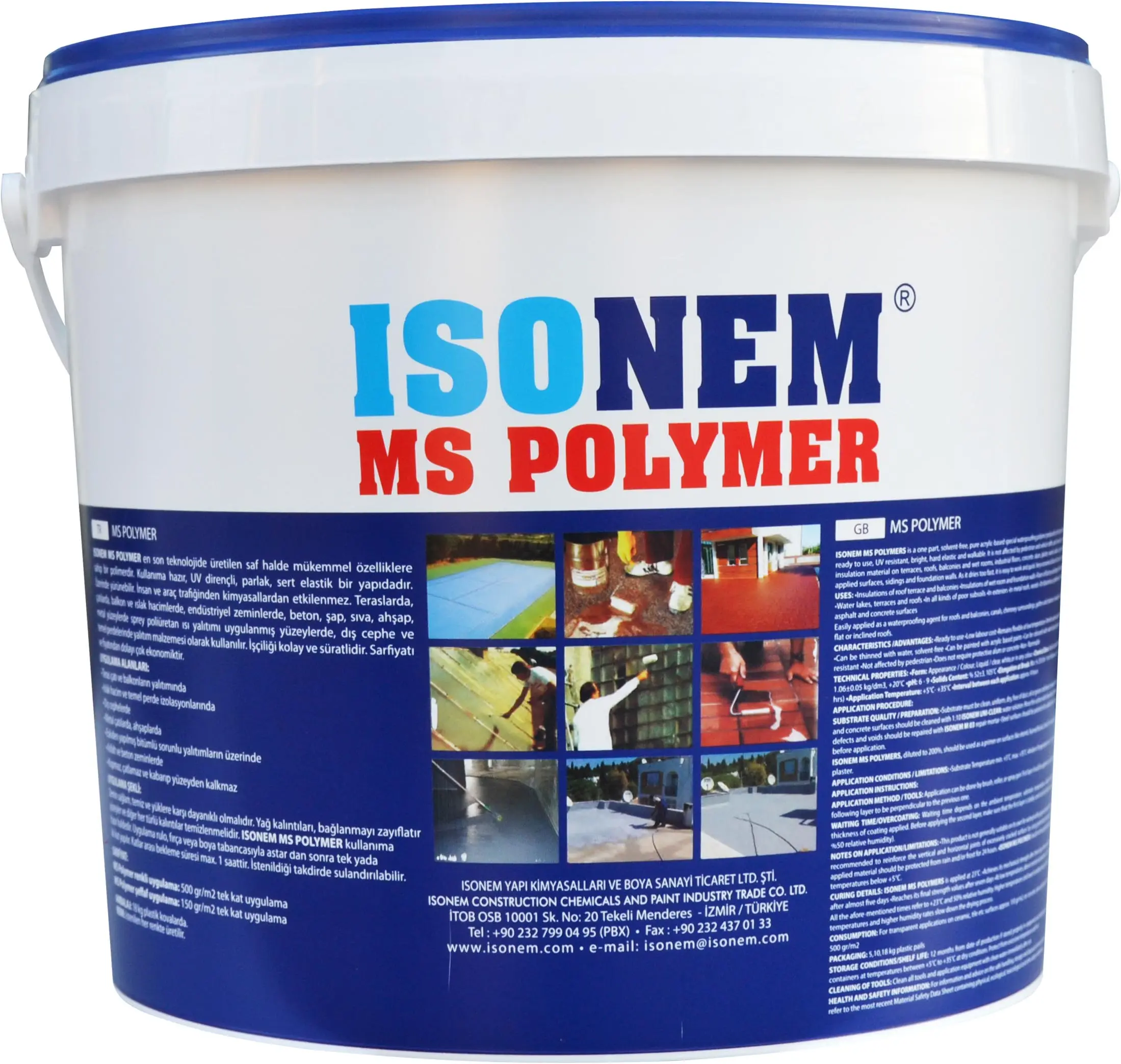 ISONEM البوليمر MS المواد السائلة تسرب المياه للسقف ، شرفة ، المحرز في تركيا