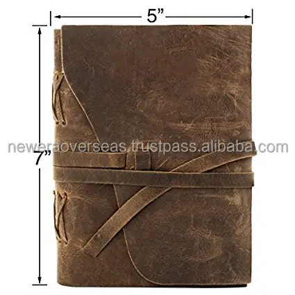 Genuine Leather cover Journal Handmade Diary Sketchbook Notebook or travel note book or yoga journals for gift him or her