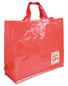 Sac de shopping pliable en tissu tissé PP laminé kraft simple, construction en tuyau en U, motif de points, fabriqué au Vietnam HOAHA - Product Image 6