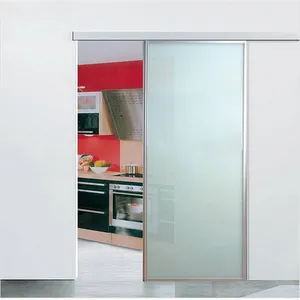 De correr de vidro temperado de alumínio elegante aised painel portas de armário
