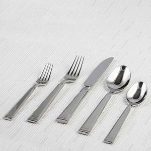 Cuchara decorativa de acero inoxidable, juego de cubiertos de mesa, juego de cubiertos de acero inoxidable, juego de cubiertos con mango mate de aluminio cónico redondo - Product Image 6