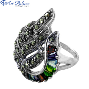 Anillo redondo superventas con amatista Topacio azul naranja CZ piedra preciosa ligera para fiesta Zirconia cúbica - Product Image 3