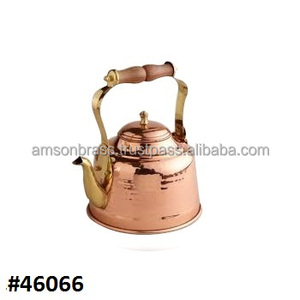 Bouilloire en cuivre, Instrument de service à thé Vintage - Product Image 1