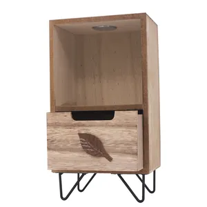 高品质的木制文件储物柜与家庭家具的稻草抽屉