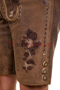 Lederhsen-Short allemand et autrichien en cuir, pantalon Long et mètre court, style Vintage, broderies, meilleur Short hawaïen traditionnel - Product Image 3