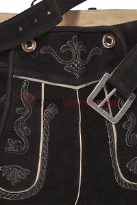 Short décontracté bavarois grande taille pour hommes Lederhosen tenue allemande Trachten Wear pour l'Oktoberfest brodé et respirant - Product Image 2