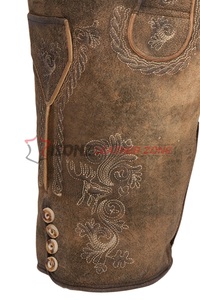 Pantalones Cortos Bávaros Alemanes de Gamuza de Cabra Personalizados, Unisex, de Cuero Genuino, Lederhosen, Talla Grande, Antiarrugas, de Secado Rápido, Bordados - Product Image 4