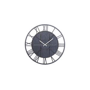 <span class=keywords><strong>Orologio</strong></span> <span class=keywords><strong>da</strong></span> <span class=keywords><strong>parete</strong></span> analogico fatto a mano in metallo con rivestimento in polvere grigia finitura fantasia Design per casa e soggiorno prezzo all'ingrosso - Product Image 1