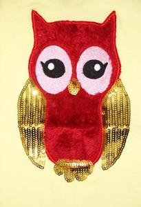 Girls Creative Casual Knitted <b>T</b>-<b>Shirt</b> & Polo <b>Shirts</b> Custom Packing with Cool <b>Funny</b> Owl Print OEM Service Custom Label Sequence - Product Image 2