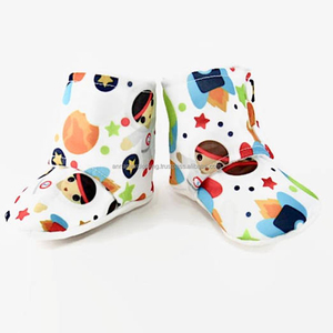 FBA − bottines unisexe en coton biologique, accessoires pour bébés, molletonnés, pour nouveau-né, vente en gros - Product Image 1