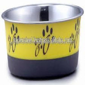 Customized <b>Stainless</b> <b>Steel</b> Pet Feeder <b>Bowl</b> with Anti-Skid Base Lemon Bonded Fusion Eco-Friendly <b>Dog</b> Water Features - Product Image 3