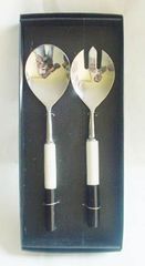 <b>Wooden</b> <b>Salad</b> <b>Server</b> Set for Serving in Home Hotel Restaurant Bar Wedding Parties - Product Image 4