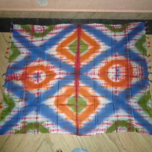 Hand Tie Dye Printed Viscose Pareo <b>Scarves</b> India Trending Multi Colours 100x170cm Beach Sarongs - Product Image 4