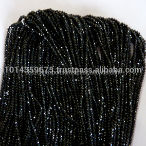 Spinelle Noir naturel Enduit Bleu Facettes en Vrac Perles - Product Image 2