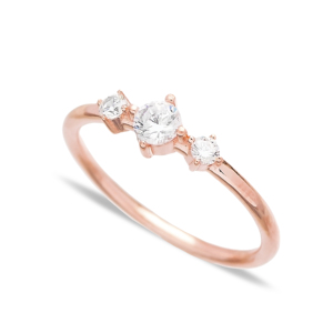 สามเพทายหินออกแบบแหวนขายส่ง925เงินสเตอร์ลิงเครื่องประดับอินเทรนด์ผู้หญิงเครื่องประดับ - Product Image 1