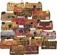 Handmade Tribal Boho Gypsy Banjara Clutch Bag with Tassel