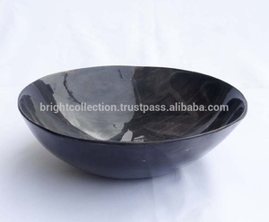 Bol à fruits décoratif en corne de buffle naturelle de haute qualité, fait à la main, corne de buffle naturelle, ustensiles de cuisine et restaurants - Product Image 2