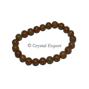 Wholesale Jewelry Bead Manufacturer Natural Stone beaded SemiPrecious Wood Jasper <b>Bracelets</b> - Product Image 1