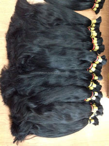 Extensions de cheveux humains Remy vietnamiens en vrac 100% naturels sans fibres synthétiques 8 "-30" longueur 100g/pièce - Product Image 3