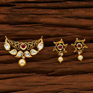 Nhà Thiết Kế Kundan Mạ Vàng Mangalsutra 40010 Ruby - Product Image 1