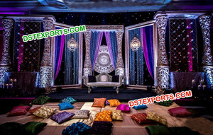 Boda musulmana Nikah etapa Se boda escenario decoración boda escenario para la venta - Product Image 6